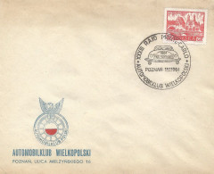 Poland Postmark (A298): D64.11.18 Poznan Sport Monte Carlo Rally Car - Entiers Postaux