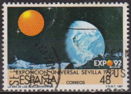 Exposition De Séville - ESPAGNE - Terre Et Lune - N° 2494 - 1987 - Used Stamps