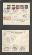 CZECHOSLOVAKIA. 1939 (9 Sept) Bohemia Moravia Protectorate Moravska Oshava - Hungary, Pest (11 Sept) Ovptd Issue. Regist - Autres & Non Classés