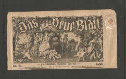 CZECHOSLOVAKIA. 1899. Austria Period Ilustrated Jorunal Fkd Newspaper 1kr, Czech Cds Cancel. Wine And Gnomes Issues, Mus - Sonstige & Ohne Zuordnung