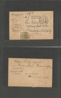 CZECHOSLOVAKIA. 1920 (20 March) Podmokly (Bodenbach) Local Card Taxed + 20s Stamp Tied As Postage Due. Fine. - Autres & Non Classés