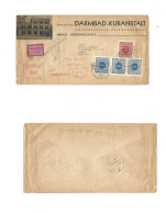 CZECHOSLOVAKIA. 1936 (21 April) Wien, Austria - Praha. Maritime Fkd Illustrated Envelope + 4 Arrival Tied Postage Dues + - Sonstige & Ohne Zuordnung