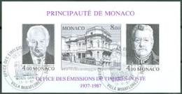 MONACO 1987 - Bloc Du Cinquantenaire De L'OETP - Non Dentelé - Rare Oblitéré - Gebruikt