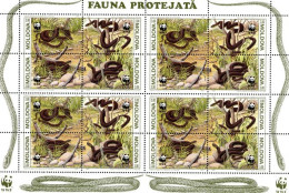 MOLDAVIE 1993 - W.W.F. - Serpents - Feuillet - Unused Stamps