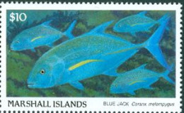 MARSHALL 1989 - Faune Marine - Poisson -  $ 10 - 1 V. - Marshall Islands