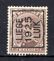 PRE113A MNH** 1925 - LIEGE 1925 LUIK - Typos 1922-26 (Albert I.)