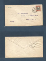 DOMINICAN REP. 1908 (20 Feb) Monte Christy - Germany, Berlin (3 March) Single 2c Fkd Unsealed Envelope At Pm Rate, Cds.  - Repubblica Domenicana