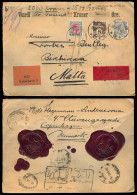 DENMARK. 1925 (28 Dec). Kopenhaguen - MALTA. Registr Insured 2,000 Krome Declared Calue Fkd Env + Maltese Red Label. Fkd - Sonstige & Ohne Zuordnung