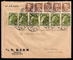 DENMARK. 1953. Morke - S. Africa. Multifkd Air Env. VF. - Sonstige & Ohne Zuordnung