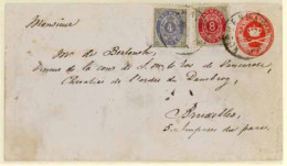 DENMARK. 1876.  23,24.  Copenhague To Brussels.  (Yvert). - Sonstige & Ohne Zuordnung