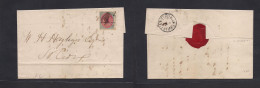 D.W.I.. 1880 (10 June) Christionsted - St. Croix. E Fkd 3c With Bicolor Perf 14x13 1/2 Tied Concentric Rings. Reverse Cd - Antille