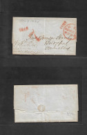 D.W.I.. 1846 (Dec 4) Barbados - USA, CT, Bridgeport. EL Full Text, Endorsed On Front "Care Of Me LF Peneston Co" VF + Be - West Indies