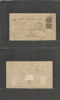 D.W.I.. 1882 (7 Jan) France, Paris, St. Thomas - Dominican Republic, Santo Domingo. Reverse Forwarding Agent Cacheet. JR - Antillas Holandesas