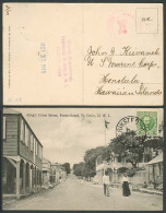 D.W.I.. 1910. Frederikstad - HAWAII. PPC + Dest Mail. - Antilles