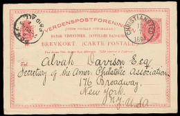 D.W.I.. 1894. Bassin / St Croix / Christiansted - USA. 3c Stat Card. - Antillen