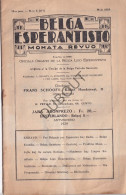 Esperanto België - Belga Esperantisto Mei 1929  (V3036) - Culture