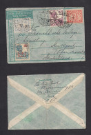 DUTCH INDIES. 1932 (17 March) Batavia - Germany, Stuttgart. Multifkd Air Lettersheet. - Indonesië