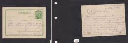 DUTCH INDIES. Dutch Indies - Cover - 1886 Soerakarta To Bandoeng 5c Green Stat Card Fine. Easy Deal. - Indonesië