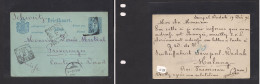 DUTCH INDIES. Dutch Indies - Cover - 1896 Sempal Wadah To Switz Preveranges Vaud 5c Blue Stat Card. Easy Deal. - Indonesië