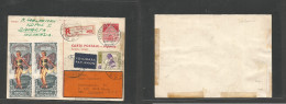 DUTCH INDIES. 1968 (21 Oct) Indonesia. Djakarta - Germany, RFA, Gross Gerau. Registered REPLY Half Stat Card + Adtl Indo - Indonesia