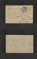 DUTCH INDIES. 1927 (12 June) Medan - Nijmegen, Netherland, Fwded New Dutch Strip. 7 1/2c Stationary Card + Adtl On Combi - Indonesia