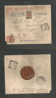 DUTCH INDIES. 1902 (29 Dec) Batavia - Netherlands. Vlaardingen (28 Jan) Registered AANGETEEKEND Multifkd Envelope R-Labe - Indonesië
