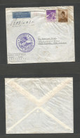 DUTCH INDIES. 1954 (11 Feb) Bogor - USA, State College, PA. Air Fkd Env. Special Cachet. VF. - Indonesië