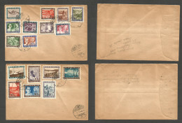 DUTCH INDIES. 1949 (17 Aug) Djokjakarta Independence Issue Set In Two Multifkd Envelopes. - Indonesië