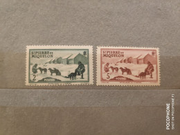 1942	Pierre Miquelon	Animals Dogs (F84) - Unused Stamps