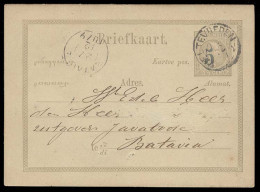 DUTCH INDIES. 1879 (27 Dec). Provisional Overprint. Weltevreden - Batavia. - Indonesia
