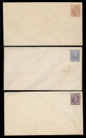 DUTCH INDIES. 1878. First Issue. Specimen Overprint. 3 Values Stat Env 10c, 20c And 25c. VF. - Indonesia