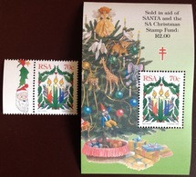 South Africa 1996 Christmas Set & Minisheet MNH - Nuevos