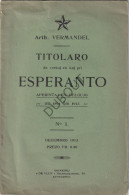 Esperanto België - 1913: A. Vermandel, Bibliografie Van Drukwerk Verschenen 1894-1913   (V3038) - Cultural