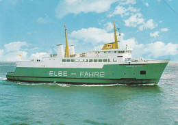 FÄHRE / Ferry / Traversier, "NIEDERSACHSEN", Elbe-Fähre Cuxhaven - Brunsbüttel - Ferries