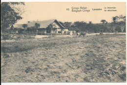 B6 BELGIAN CONGO PPS SBEP 43 VIEW 45 USED - Entiers Postaux