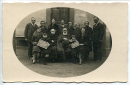 CARTE PHOTO De 1928 SAINT NICOLAS Sur Ardoises + 1858 ? * Famille Enfants Marie Rose Au Crayon Verso - Saint-Nicholas Day