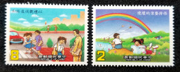 Taiwan Movement Cleanliness Courtesy 1986 Fishing Kites Traffic Book Children Rainbow (stamp) MNH - Nuevos