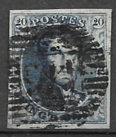 OBP7 Met 4 Randen En Met Balkstempel P146 Mettet Of Fexhe (vrij Onduidelijk, Zie Scans) - 1851-1857 Medaillen (6/8)