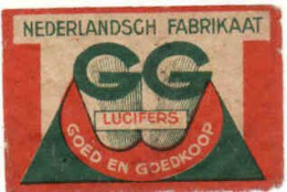 Dutch Matchbox Label, Goed - Zeeland, GG Lucifers, Goed En Goedkoop, Holland, Netherlands - Boites D'allumettes - Etiquettes