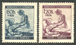 290 Bohmen Mahren Croix-Rouge Red Cross Infirmière Nurse No Gum (CZE-406) - Gebraucht