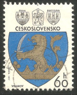 290 Czechoslovakia Armoiries Coat Of Arms Lion Lowe Leone (CZE-373b) - Francobolli