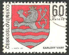 290 Czechoslovakia Armoiries Coat Of Arms Lion Lowe Leone (CZE-372c) - Briefmarken