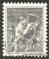 290 Czechoslovakia Mineur Mine Mining Miner Coal Charbon Kohl Carbone (CZE-362b) - Minerali