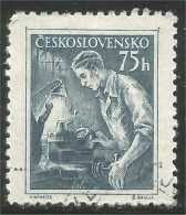 290 Czechoslovakia Lathe Worker Employé Usine (CZE-354b) - Pigeons & Columbiformes