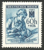 290 Czechoslovakia 1942 Bohemia Moravia Infirmière Nurse MH * Neuf (CZE-279) - Médecine