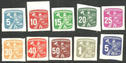 290 Czechoslovakia 1945 Newpaper Journaux 10 Different MH * Neuf A Few NO GUM (CZE-271) - Newspaper Stamps