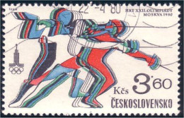 290 Czechoslovakia Escrime Fencing Fechten Esgrima Scherma (CZE-125) - Esgrima