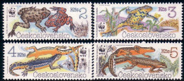 290 Czechoslovakia Frogs Grenouilles WWF MNH ** Neuf SC (CZE-101b) - Grenouilles