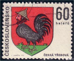 290 Czechoslovakia Chicken Coq Cock Rooster Huhn Armoiries Coat Arms (CZE-36) - Gallinacées & Faisans