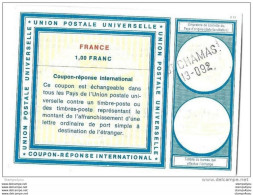 241 - 8 - Coupon-réponse Avec Cachet Linéaire De St Chamas - Coupons-réponse